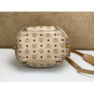 MCM VISETOS DRAWSTRING BUCKET BAG